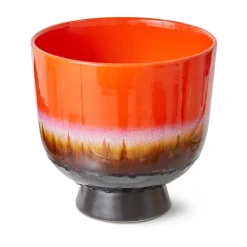HKliving Retro bloempot Ø20,5 cm, Cherry red< Bloempotten