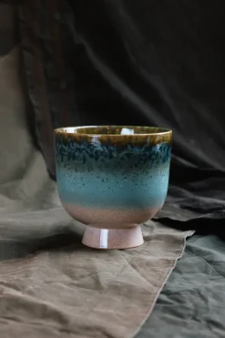 HKliving Retro bloempot Ø20,5 cm, Lagoon< Bloempotten