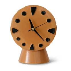 HKliving Retro keramische klok 20,8 cm, Peach< Tafelklokken