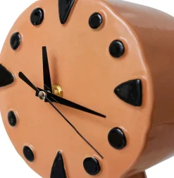 HKliving Retro keramische klok 20,8 cm, Peach< Tafelklokken