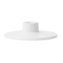 Lyngby Porcelæn Rhombe kandelaar 3 cm, Wit< Kandelaars