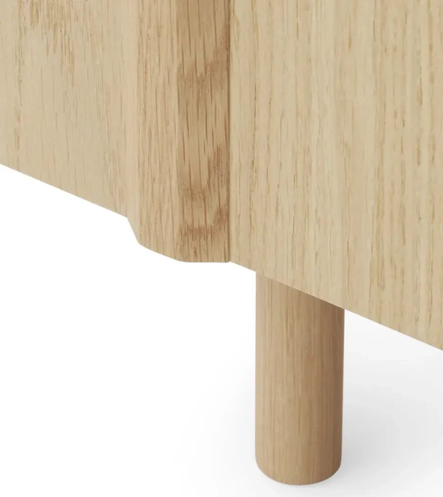 Normann Copenhagen Rib bijzettafel 45x159 cm, Oak< Ladekasten & Dressoirs