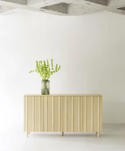 Normann Copenhagen Rib bijzettafel 45x159 cm, Oak< Ladekasten & Dressoirs