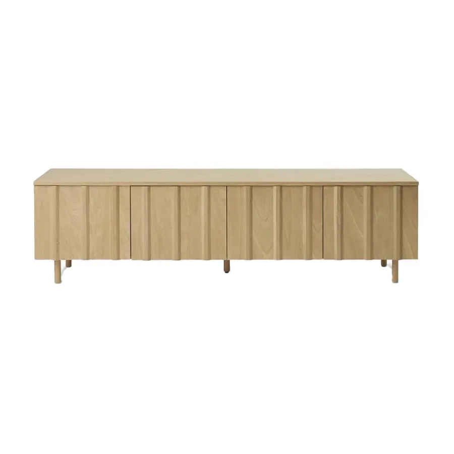 Normann Copenhagen Rib dressoir laag, Oak< Tv- & Mediameubels|Ladekasten & Dressoirs
