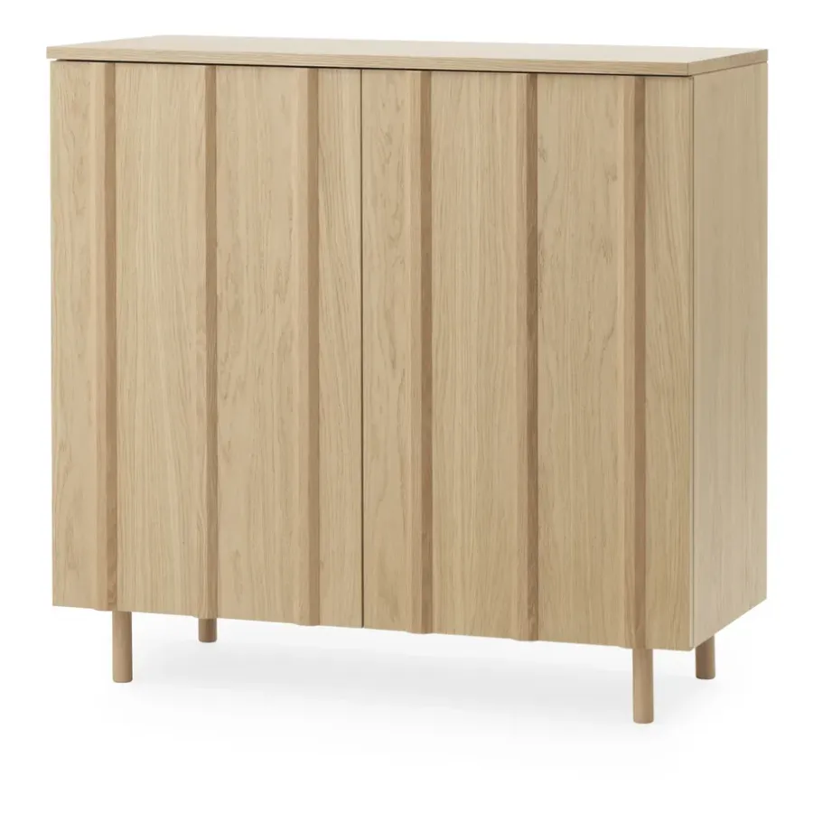 Normann Copenhagen Rib kast 96x98,5 cm, Oak< Kasten & Vitrines