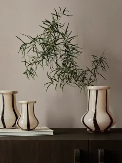 Ferm Living Riban vaas 19 cm, Cream< Vazen