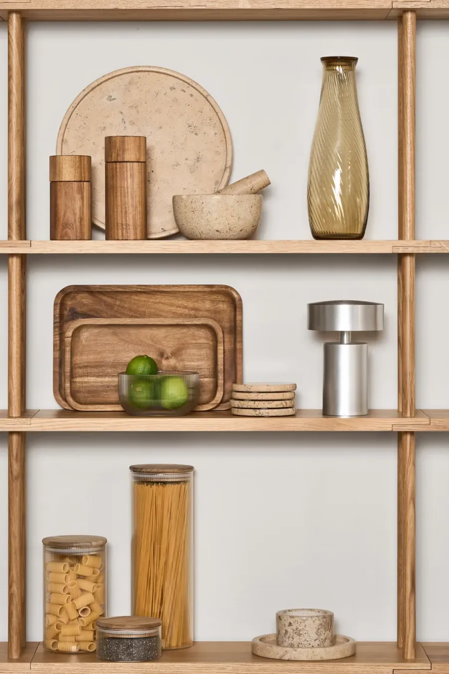 Scandi Living Ridge decoratieschaal, Ø24 cm< Decoratieve Accessoires|Decoratieve Dienbladen