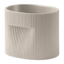 Muuto Ridge pot 15 cm, Beige< Bloempotten