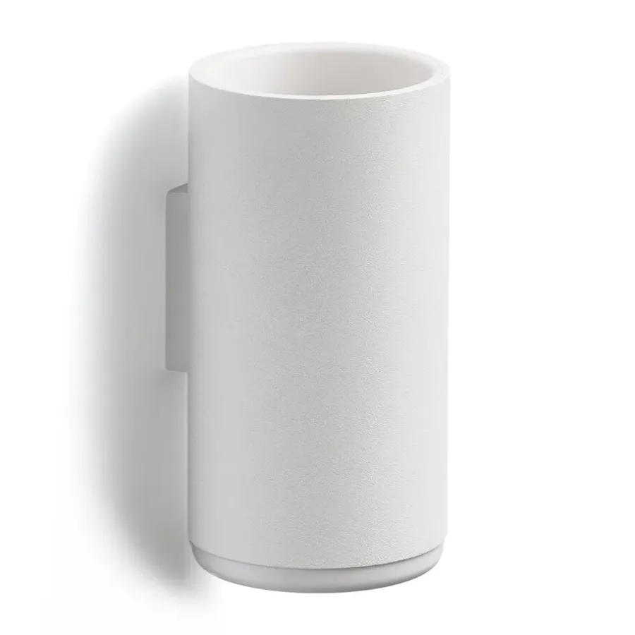 Zone Denmark RIM tandenborstelbeker met wandhouder 13,6 cm, White< Tandenborstelhouders