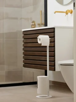 Zone Denmark Rim vrijstaande toiletpapierhouder, White< Toiletpapierhouders