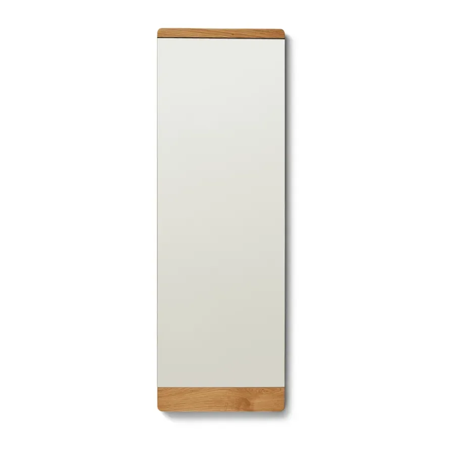 Form & Refine Rim wandspiegel 35x110 cm, Eikenhout< Wandspiegels