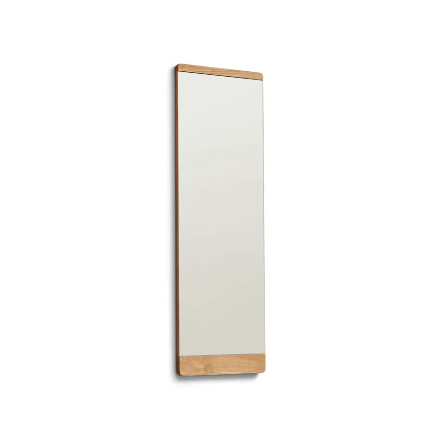Form & Refine Rim wandspiegel 35x110 cm, Eikenhout< Wandspiegels