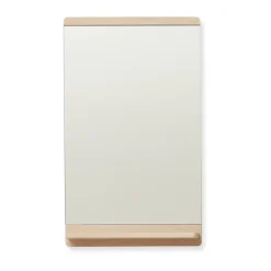 Form & Refine Rim wandspiegel 40x68 cm, Wit eiken< Wandspiegels