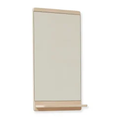 Form & Refine Rim wandspiegel 40x68 cm, Wit eiken< Wandspiegels