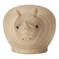Woud Rina houten neushoorn, Small< Houten Beelden