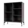 Montana Ripple II vitrinekast 69,6x82,2x30 cm, Coffeepoten black< Kasten & Vitrines