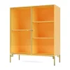 Montana Ripple II vitrinekast 69,6x82,2x30 cm, Acaciapoten brass< Kasten & Vitrines