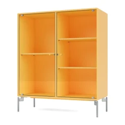 Montana Ripple II vitrinekast 69,6x82,2x30 cm, Acaciapoten chrome< Kasten & Vitrines