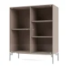 Montana Ripple II vitrinekast 69,6x82,2x30 cm, Mushroompoten chroom< Kasten & Vitrines