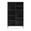 Montana Ripple III vitrinekast 69,6x117,6x38 cm, Antracietpoten chrome< Kasten & Vitrines