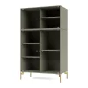 Montana Ripple III vitrinekast 69,6x117,6x38 cm, Fennelpoten brass< Kasten & Vitrines
