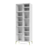 Montana Ripple IV vitrinekast 69,6x187,2x38 cm, NewWhitepoten brass< Kasten & Vitrines