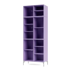 Montana Ripple IV vitrinekast 69,6x187,2x38 cm, Irispoten chrome< Kasten & Vitrines