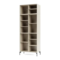 Montana Ripple IV vitrinekast 69,6x187,2x38 cm, Oatpoen black< Kasten & Vitrines