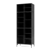 Montana Ripple IV vitrinekast 69,6x187,2x38 cm, Antracietpoten black< Kasten & Vitrines