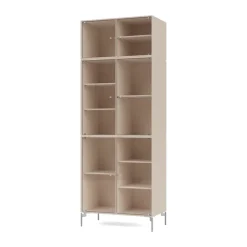 Montana Ripple IV vitrinekast 69,6x187,2x38 cm, Claypoten chrome< Kasten & Vitrines