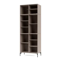 Montana Ripple IV vitrinekast 69,6x187,2x38 cm, Mushroompoten black< Kasten & Vitrines