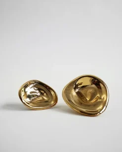 Hein Studio Ripple no. 02 grote knop, Brass< Haken & Hangers