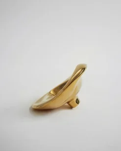 Hein Studio Ripple no. 02 grote knop, Brass< Haken & Hangers