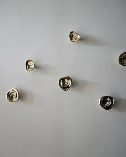 Hein Studio Ripple no. 02 grote knop, Chrome< Haken & Hangers