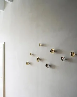 Hein Studio Ripple no. 02 grote knop, Chrome< Haken & Hangers