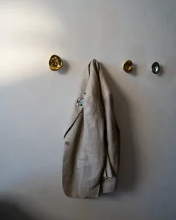 Hein Studio Ripple no. 01 kleine knop, Chrome< Haken & Hangers