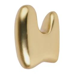 Broste Copenhagen Roberta haak 10x7 cm, Brass finish< Haken & Hangers