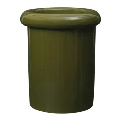 Ferm Living Rollo pot Ø31x36 cm, Moss Green< Bloempotten