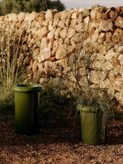 Ferm Living Rollo pot Ø31x36 cm, Moss Green< Bloempotten