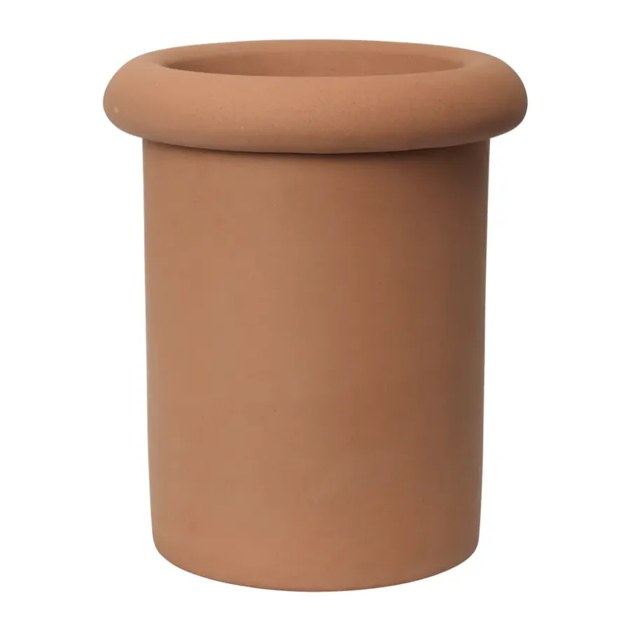 Ferm Living Rollo pot Ø31x36 cm, Terracotta< Bloempotten