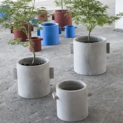 Serax Rond bloempot Ø25 cm, Natuur< Bloempotten