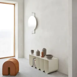 Kristina Dam Studio Rotating spiegel, black, full size< Wandspiegels