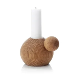 Applicata RoundNround kandelaar, Geolied eikenhout< Kandelaars