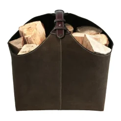 Ørskov brandhout-houder suede, Bruin< Opbergmanden