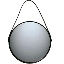 Ørskov spiegel zwart, Ø 50 cm.< Ronde Spiegels|Wandspiegels