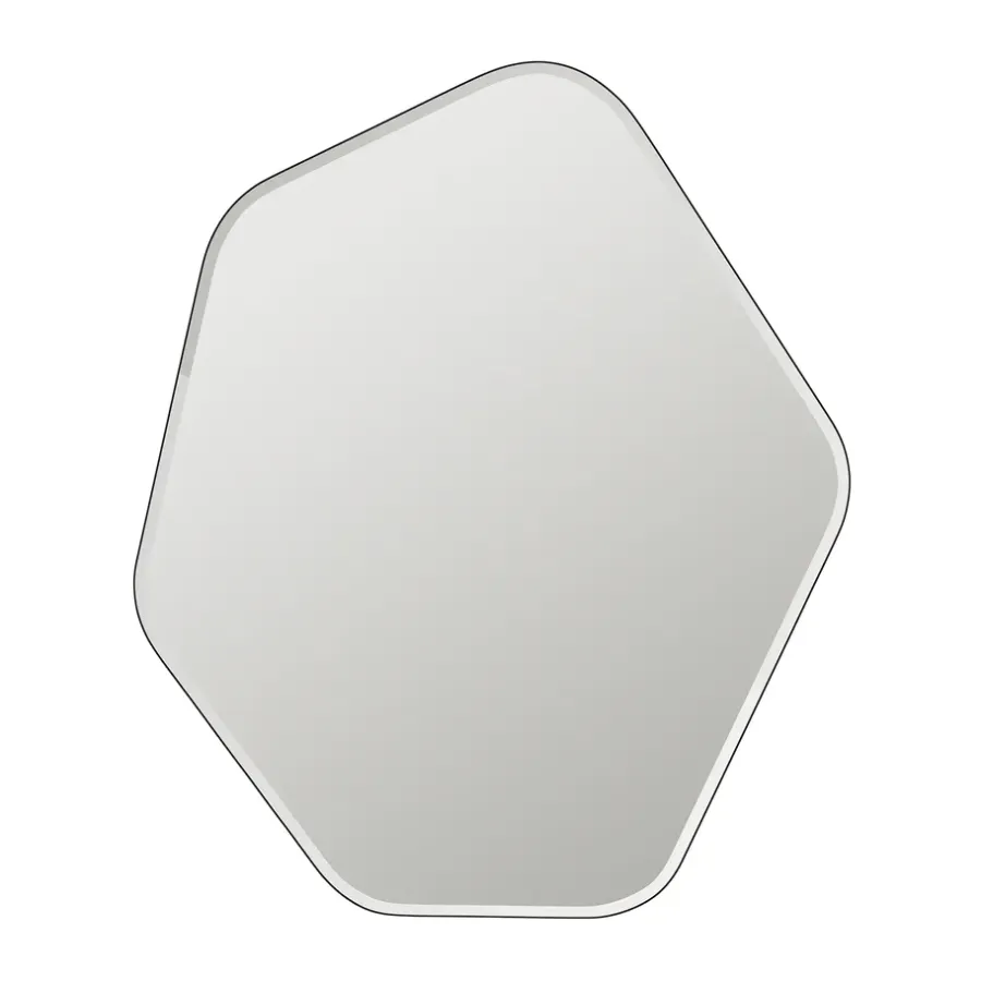 Broste Copenhagen Ruby wandspiegel 60x50 cm, Clear-black< Wandspiegels