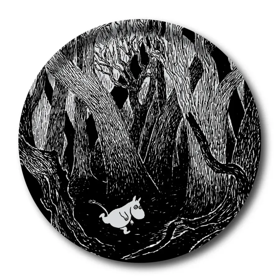 Opto Design Running Moomin dienblad rond, 38 cm.< Decoratieve Accessoires|Decoratieve Dienbladen