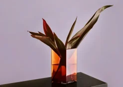Iittala Ruutu vaaas 20,5 x 27 cm, koper< Vazen