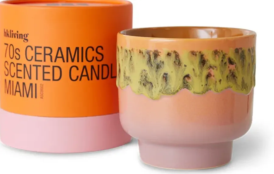 HKliving 70's geurkaars 50 u, Miami< Geurkaarsen & Aroma Diffusers