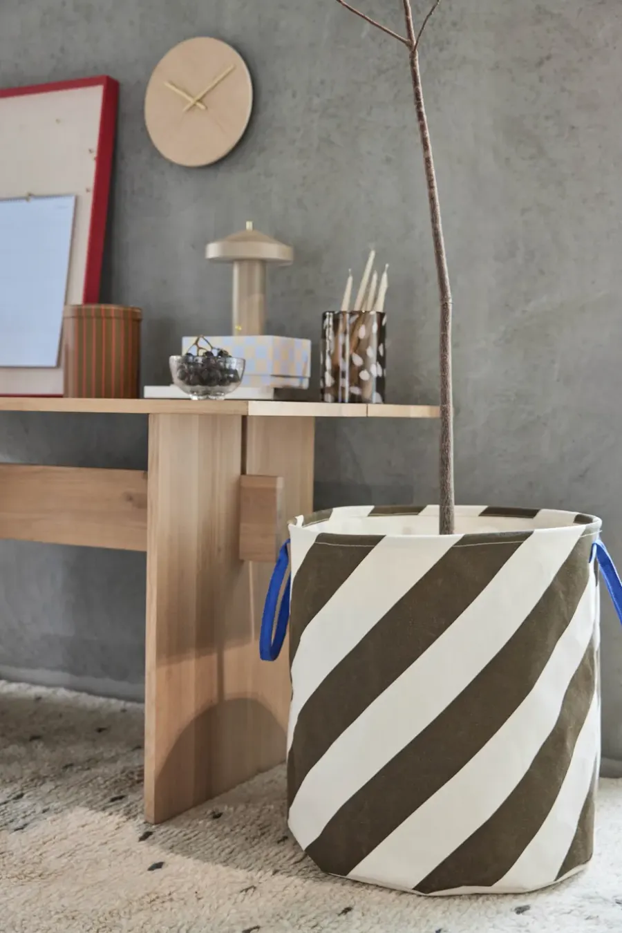 OYOY Sakki opbergmand 54 cm, Choko< Opbergmanden